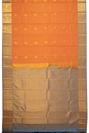 Orange Kanjivaram Vegan Silk Saree 10076026