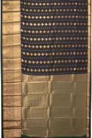Black Kanjivaram Vegan Silk Saree 10076032