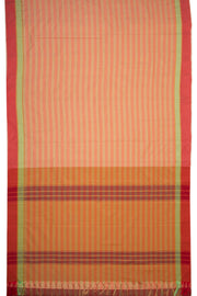 Beige And Pink Art Silk Kanjivaram Saree With Checks Design 10076309