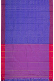 Purple Art Silk Kanjivaram Saree With Checks Design 10076315