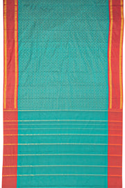 Green Art Silk Kanjivaram Saree With Checks Design 10076326