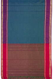 Blue Art Silk Kanjivaram Saree With Checks Design 10076329