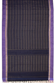 Blue Art Silk Kanjivaram Saree With Stripes Design 10076332