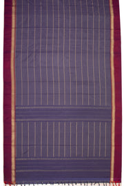 Blue Art Silk Kanjivaram Saree With Stripes Design 10076333