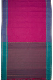 Pink Art Silk Kanjivaram Saree With Checks Design 10076336