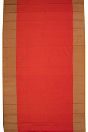 Red Art Silk Kanjivaram Saree With Stripes Design 10076341