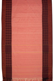 Pink Art Silk Kanjivaram Saree With Stripes Design 10076346