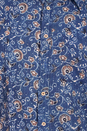 Blue Full Sleeve Ajrakh Printed Cotton Mens Shirt 10072999
