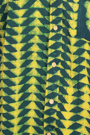 Indigo Handblock Print Pre-Washed Pure Cotton Shirt 10075459