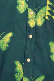 Indigo Handblock Print Pre-Washed Pure Cotton Shirt 10075460