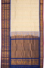 Cream Gadwal Kuttu Silk Saree 10075410