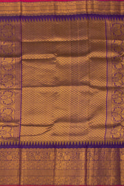 Green Gadwal Kuttu Silk Saree 10075421