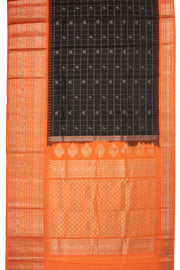 Black Gadwal Kuttu Silk Saree 10075422