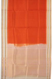 Orange Gadwal Kuttu Silk Saree 10075423