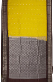 Yellow Gadwal Kuttu Silk Saree 10075428