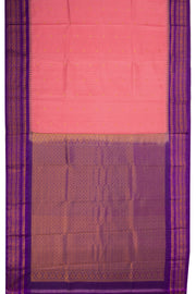 Pink Gadwal Kuttu Silk Saree 10075431