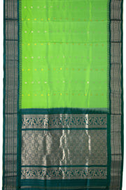 Green Gadwal Kuttu Silk Saree 10075432