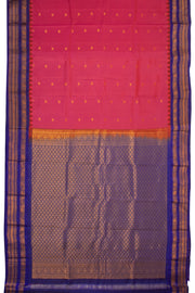 Red Gadwal Kuttu Silk Saree 10075433