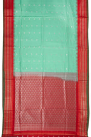 Green Gadwal Kuttu Silk Saree 10075442