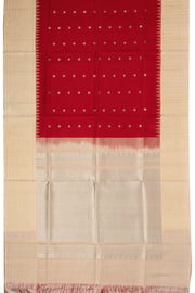 Red Gadwal Kuttu Silk Saree 10075444