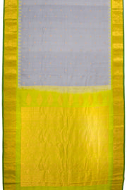 Grey Gadwal Kuttu Silk Saree 10076201