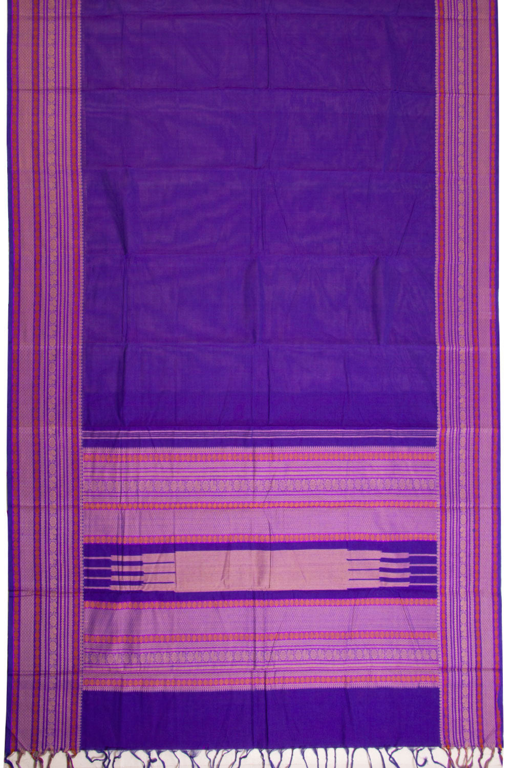Purple Kanchi Cotton Saree 10069243 - Avishya