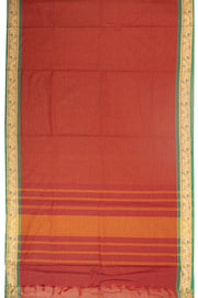 Maroon Handloom Kanchi Cotton Saree