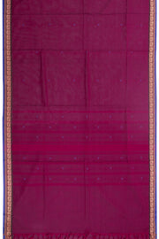 Maroon Handloom Kanchi Cotton Saree