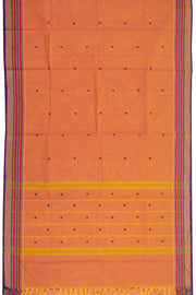 Orange Handloom Kanchi Cotton Saree 10071829