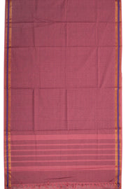 Mauve Handloom Kanchi Cotton Saree
