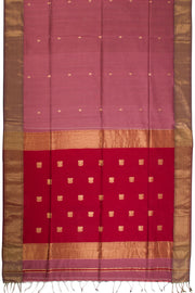 Raspberry Rose Handloom Maheshwari Saree 10068651