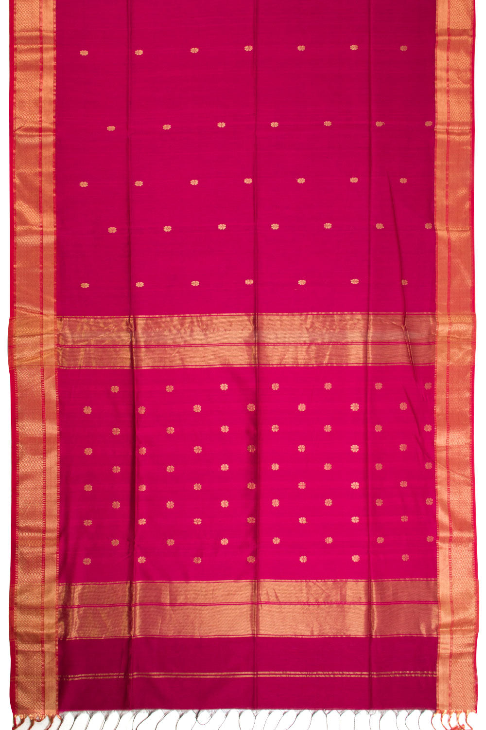 Pink Handloom Maheshwari Silk Cotton Saree 10068656 - Avishya