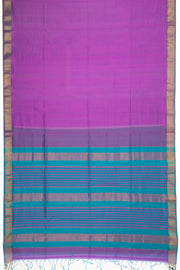 Lavender Maheshwari Silk Cotton Saree 10075246