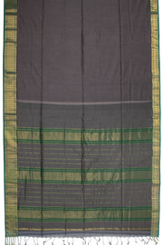  Brown Maheshwari Silk Cotton Saree 10075250