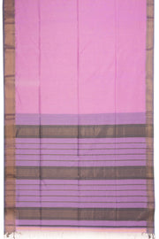 Pink Maheshwari Silk Cotton Saree 10075253
