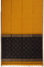 Yellow Maheshwari Silk Cotton Saree 10075263