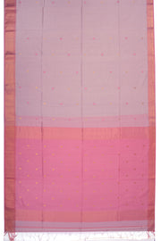 Pink Maheshwari Silk Cotton Saree 10075267