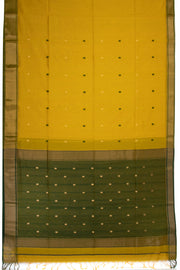 Yellow Maheshwari Silk Cotton Saree 10075268