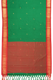 Green Handloom Chandrakon Paithani Silk Saree 10073631