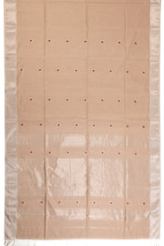 Beige Handloom Maheshwari Saree 10068638