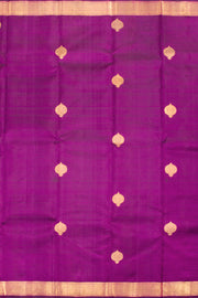 Jamun Purple Handloom Pure Zari Kanjivaram Saree 10062335