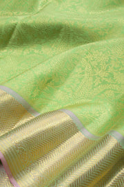 Mint Green Pure Zari Kanjivaram Silk Saree 10062344