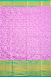 Orchid Pink Pure Zari Kanjivaram Silk Saree 10062461