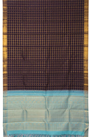 Black Handloom Kanjivaram Silk Saree - Avishya