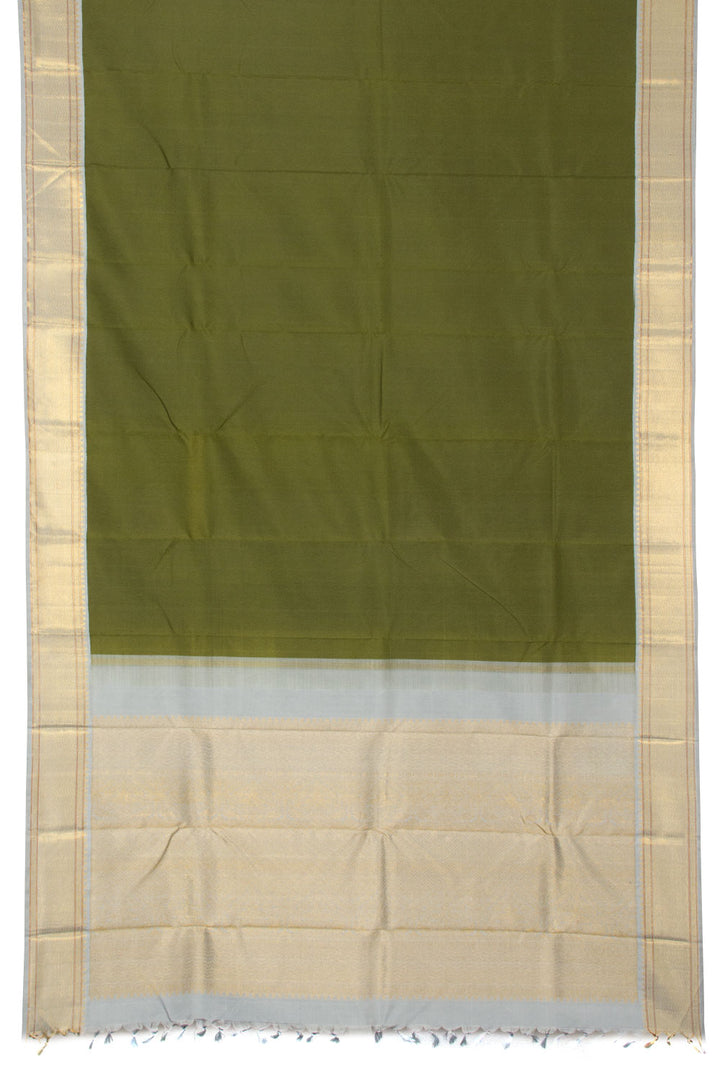 Green Bridal Handloom Kanjivaram Silk Saree - Avishya