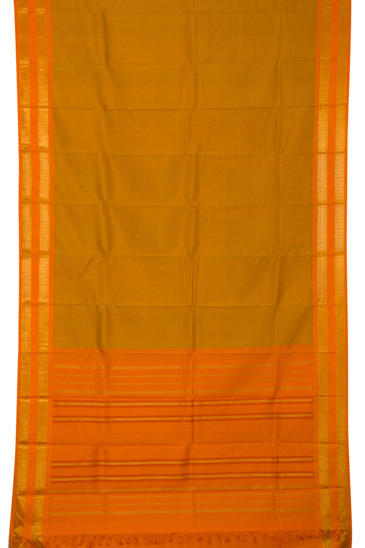 Orange Handloom Kanjivaram Silk Saree - Avishya