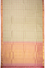 Pista Green Handloom Bridal Korvai Kanjivaram silk saree 10069159 - Avishya