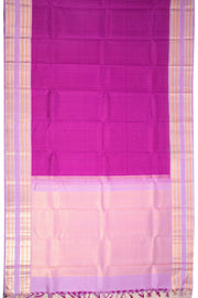 Purple Handloom Bridal Korvai Kanjivaram Silk Saree 10069178 - Avishya