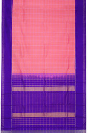 Peach Handloom Korvai Kanjivaram Silk Saree 10069186 - Avishya