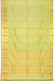 Green Handloom Vaira Oosi Korvai Kanjivaram Silk Saree 10069195 - Avishya